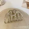Pinza Geométrica Ondulada de Metal de Gama Alta Estilo Coreano Simple Ins Pinza de Agarre Pinza de Tiburón Diseño de Moda Accesorios para el Cabello para Mujeres