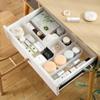 Caja de almacenamiento de plástico esmerilado, transparente, para cosméticos, lápiz labial, mascarillas, organizador de productos para el cuidado de la piel