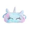 Máscara de ojos de peluche con diseño de unicornio para niña, bonita y opaca, ideal para dormir en el dormitorio.