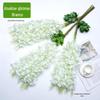 Guirlanda de Flores de Glicínia Artificial Plástico Flor Falsa Videira Pendurada no Teto Decoração de Casamento Interno Flor Planta Verde Videira Violeta Artificial