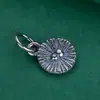 Colgante de Calabaza de Plata de Ley S925, Nuevo Charm de Pulsera de la Fortuna Estilo Chino, Accesorio de Pulsera Tejida a Mano DIY, Plata