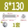 Tornillo de cabeza plana con bisel cruzado biselado de acero inoxidable 304, tornillo de bisel alargado para muebles M6