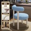 Respaldo de Silla Estilo Crema, Lujo Accesible y Sensación de Gama Alta, Taburete Especial para Tocador de Dormitorio Principal, Silla para Manicura y Maquillaje en Dormitorio de Niñas