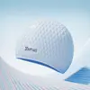 Gorro de Natación para Mujeres con Cabello Largo, Circunferencia de Cabeza Grande, Alto Valor Estético, Impermeable de Silicona, No Aprieta, Gorro de Natación Profesional para Hombres Adultos con Protección para los Oídos