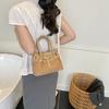 Bolsa Balde Portátil de Moda Nicho para Mulheres 2025 Verão Novo Bolsa de Ombro Simples de Alta Qualidade Bolsa Feminina Versátil e Moderna