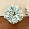 Scrunchie Azul Mar Salgado de Alto Padrão para o Início da Primavera de 2025, Elástico de Cabelo Iluminador Estilo Preguiçoso, Novo Acessório Scrunchie