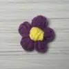 Flor de Ponto Pipoca Crochê à Mão Flor de Lã Crochê à Mão Chapéu de Flor Grampo de Cabelo Acessórios de Cabelo Broche de Roupa Pequenos Acessórios de Flor Flor Atacado