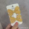 Mamá Frijol Original Coreana Dulce Linda Infantil Aprendizaje Amarillo Jengibre Pequeño Lazo Pinza para el Pelo Pinza Clip Clip para Flequillo Clip Lateral