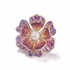 Estilo chinês esmalte peônia flor broche feminino high-end terno acessórios pin casaco decorativo colar pino roupas fixas