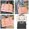 Bolsa de fitness transfronteiriça, design de alta qualidade com compartimentos separados para itens molhados e secos, adequada para viagens de negócios, esportes e viagens; bolsa de ombro de grande capacidade para mulheres