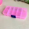 Caixa de Armazenamento Transparente com Tampa Destacável DIY para Classificação Mini Caixa de Joias Organizador Caixa de Remédios Portátil para Viagem Atacado