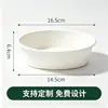 Contenedores de comida desechables, tazones de papel biodegradables y ecológicos, cajas blancas para llevar de comida rápida, impermeables y resistentes al aceite, engrosados para uso comercial