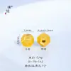 Puzuo Color Fuerte que Conserva, Oro Arena, Accesorios DIY con Diamantes, Pala Dorada, Mantra de Nueve Caracteres, Cuentas de Barril de Serpiente, Cuentas de Juguete, Cuentas Espaciadoras