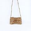 Bolso Bandolera Personalizado de Diseño de Nicho con Cadena Trenzada Plateada para Teléfono Móvil y Monedas para Mujer Bolso Bandolera Trenzado Hecho a Mano con Cuentas