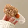 Grampo de Cabelo para Mulheres, Presilha de Cabelo Desenho Dopamina Estilo Coreano, Doce Pelúcia Pinguim Pudim Urso Pato Presilha Lateral Fofa para Outono e Inverno