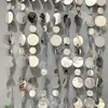Adereços de Casamento Palco de Casamento Instalação de Arte Decoração Cor Dourado Prata Vermelho Azul Champagne Cortina de Fio com Lantejoulas a Laser