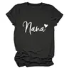 Sitio Independiente Europeo y Americano de Ebay Camiseta Casual Versátil Simple para Mujer Nana Corazón Cuello Redondo Manga Corta Capa Base Comercio Exterior