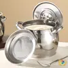 Recipiente para Manteca de Acero Inoxidable 304 para Cocina Casera con Tapa, Recipiente para Almacenamiento de Aceite, Frasco para Condimentos, Recipiente para Grasa Resistente a Altas Temperaturas