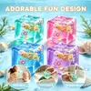 Copos de Nieve Cubitos de Hielo Agradables Cubitos de Hielo Juguete Squishy de Maltosa Juguete Squishy de Concha Marina Gadget de Alivio del Estrés de Rebote Lento