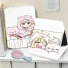 Menina de Mercadorias Secas Tsuchiame Espelho Dobrável Espelho de Maquiagem Desktop de Estudante Portátil Espelho de Retoque para Meninas Estilo Melhor Amiga