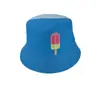 Comércio exterior chapéu de pescador infantil estampa de desenho animado chapéu balde para bebê feminino novo de verão chapéu de sol para meninos atacado T491