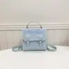 Bolsa de Ombro Dupla Estrela de Verão Feminina 2026 Nova Tendência Moda Versátil Bolsa de Mão Mochila Mini para Estudante Viagem Bolsa Quadrada