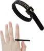 Herramienta para Medir el Tamaño del Anillo con Lupa de Escala Medidor de Dedo Reutilizable Herramienta de Tallas para Joyería