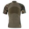 Traje táctico de rana ESDY tercera generación, manga corta nueva, algodón, absorbente de humedad, camiseta de camuflaje para exteriores