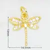 Colgantes de Joyería de Cobre Serie Mariposa y Libélula, Zirconia Microincrustada Accesorios de Joyería DIY, Venta al por Mayor desde Fabricante, Componentes para Pulseras y Collares