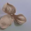 En stock, pieza de flor de tres hojas de microfibra hecha a mano, accesorios de joyería DIY, flor moldeadora de ropa, múltiples especificaciones, venta directa de fábrica