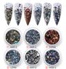 Explosiones transfronterizas fragmentos de arte de uñas degradado brillo lentejuelas joyería set mixto esmalte de uñas pegamento flujo material de pegamento de cáñamo