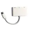 Tarjeta Adaptadora de Tipo-C a USB 3.0 + USB-C + Audio de 3.5 Cable de Conversión de Carga Soporta Adaptador para Disco U, Teclado y Ratón