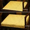 Almofada de Sofá Mogno Estilo Chinês Cadeira Banqueta Poltrona Madeira Maciça Cadeira Chapéu Oficial Esponja Látex Almofada de Cadeira de Jantar Almofada de Cadeira de Chá Verão