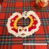 Collar de Año Nuevo para Gato Bufanda Festiva de Año Nuevo para Mascota Bufanda para el Cuello de Gato y Perro Ropa para Gatito Babero para Gato