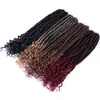 Pelucas Europeas y Americanas, Extensiones de Cabello de Rastas Africanas, Trenzas de Ganchillo Faux Locs de Diosa