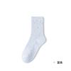 Calcetines de Mujer para Primavera y Otoño, Media Caña Algodón Puro Doble Aguja Sin Costuras Calcetines Holgados, Adecuados para Zapatos Birkenstock, Calcetines Largos de Hilo para Mujer