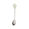 Colher de Aço Inoxidável Criativa Caneca de Alto Valor Colher de Café Colher Souvenir com Bola Redonda Colher para Sobremesa Colher para Mexer