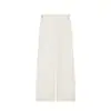 Pantalones rectos de cintura alta hasta el suelo, pantalones casuales de cintura alta adelgazantes para ir al trabajo, pantalones versátiles de trabajo para mujer