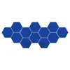 Amazon Marco Hexagonal Espejo Acrílico Tridimensional Pegatina de Pared Restaurante Decoración de Pared de Fondo Personalizada Espejo Hexagonal