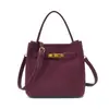 Bolso de Mano de Alta Gama Esmerilado para Mujer 2025 Nueva Moda Versátil Bolso de Hombro para Viajes Cotidianos Otoño e Invierno Retro Bolso Cubo