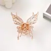 Coleção de Presilhas de Cabelo de Liga de Borboleta, Presilhas Médias de Borboleta com Strass de Pérola, Clipes de Tubarão, Presilhas de Cabelo de Alta Qualidade, Atacado de Acessórios de Cabeça