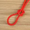 La cuerda de nylon roja se puede usar en casa, es exquisita, resistente al desgaste, para hacer asas de bolsas, asas de cajas de regalo, asas de paraguas, cuerdas de escalada para exteriores.