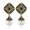 Pendientes Largos Bohemios Cuidadosamente Seleccionados para Mujer, Pendientes de Borla Acrílica Coloridos Retro, Estilo Étnico de Yunnan, Versátiles