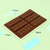 [Exclusivo para Clientes Habituales] Molde de Silicona para Chocolate de Grado Alimenticio para Comercio Exterior Transfronterizo Molde para Hornear Cuadrado de Gofre de Tira Larga
