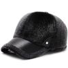 Gorra para personas mayores para exteriores Cálida Invierno Sombrero para personas de mediana edad y mayores Gorra de béisbol de lana para personas mayores de invierno para hombre Papá