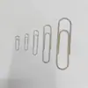 Clip de Papel Onda de Agua Fabricante Clip de Papel Repujado Marcador de Páginas Texturizado Plateado Almacenamiento de Papelería Fija para Oficina