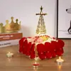 Portavelas de Aromaterapia Personalizado, Carrusel de Flujo de Aire Caliente, Portavelas Giratorio de Árbol de Navidad, Decoración de Portavelas de Acero Inoxidable