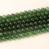 Jaspe Natural Cuentas Sueltas Jade Verde Esmeralda Cuentas Redondas Pulsera DIY Nuevo Estilo Chino Accesorios de Joyería Fábrica de Cuentas Al por Mayor