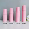 Botella de Mousse Rosa 100ml120ml150ml Limpiador Facial Desinfectante de Manos Botella Espumosa Botellas Portátiles PET