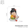 Adornos de Dama Tang Estilo Antiguo, Decoraciones para el Hogar Lindas con Corazón de Niña, Muñecas Tang Xiaoyuan Versión Q, Regalos de Cumpleaños para Niñas